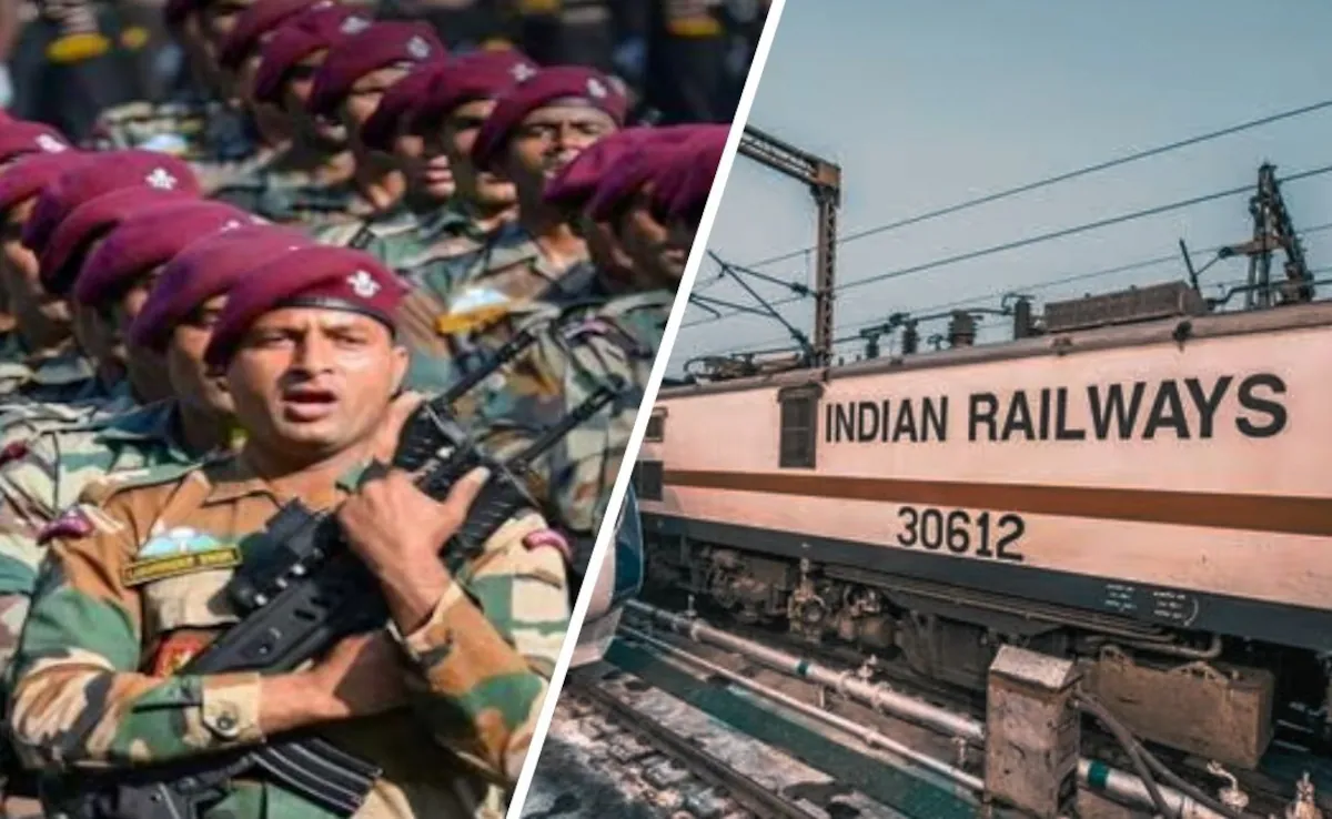 वीरता पुरस्कार पाने वाले सैनिकों को माता-पिता और पत्नी सहित ट्रेनों के AC कोच में यात्रा आजीवन फ्री