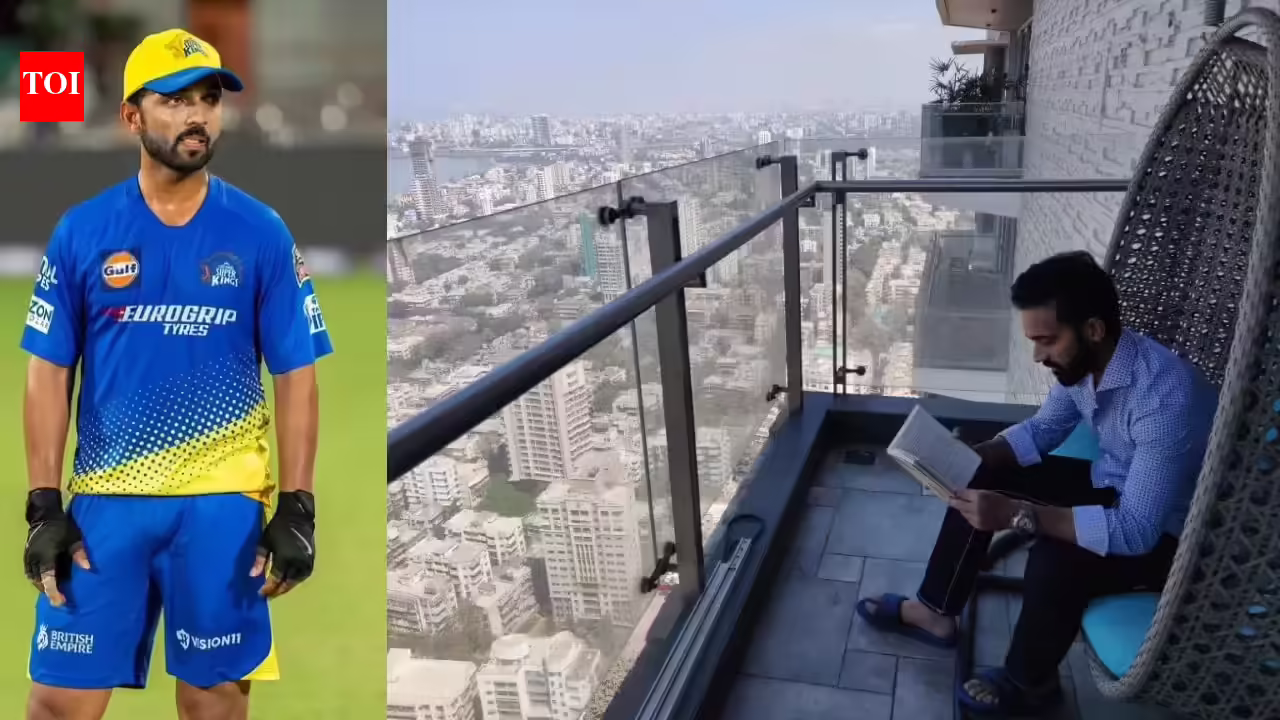 Ajinkya Rahane’s ₹20 crore sea-facing Mumbai home is defined by Arabian Sea views, European interiors and a trophy wall