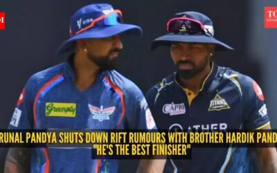 Krunal Pandya: IPL 2026 drama explained: Krunal Pandya shuts down rift rumours with brother Hardik Pandya: "He's the best finisher" |