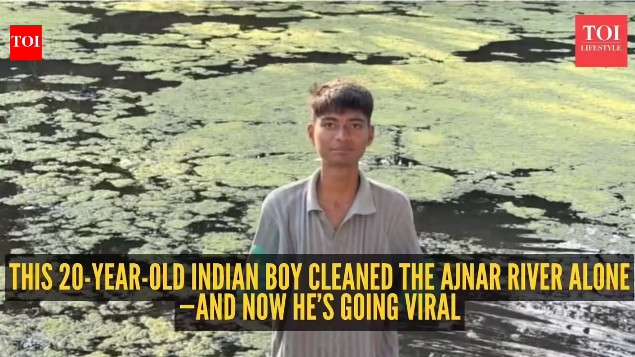 Meet Bittu Tabahi: The Indian boy who single-handedly cleaned the heavily polluted Ajnar river |