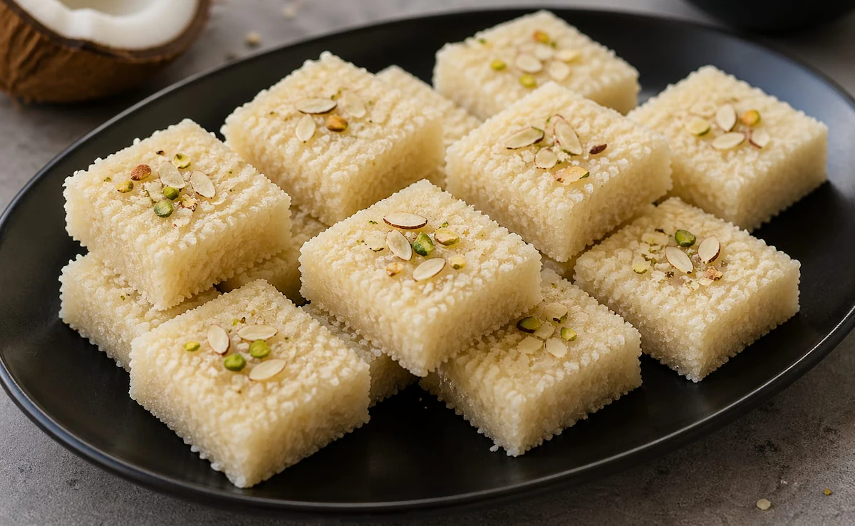 Nariyal Barfi Recipe: घर पर बनाएं बाजार जैसी नारियल बर्फी, सिर्फ 10 मिनट में करें तैयार