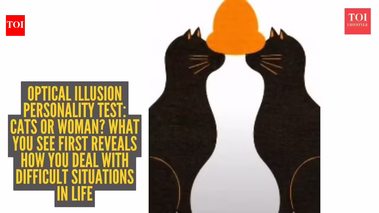 Optical illusion personality test: Cats or woman? What you see first reveals how you deal with difficult situations in life |