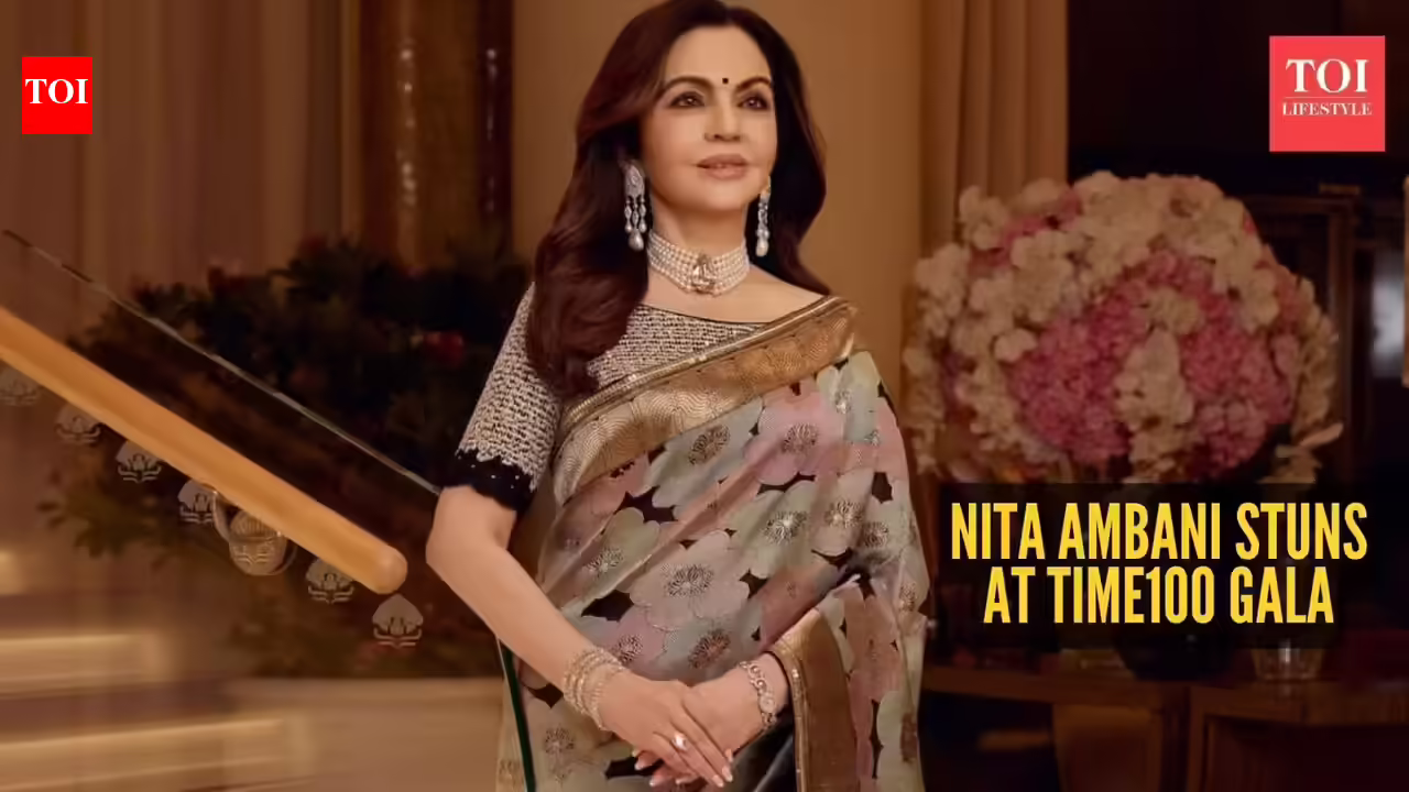 The queen of sarees: Nita Ambani owns the global stage at TIME100 Gala, no gown needed |
