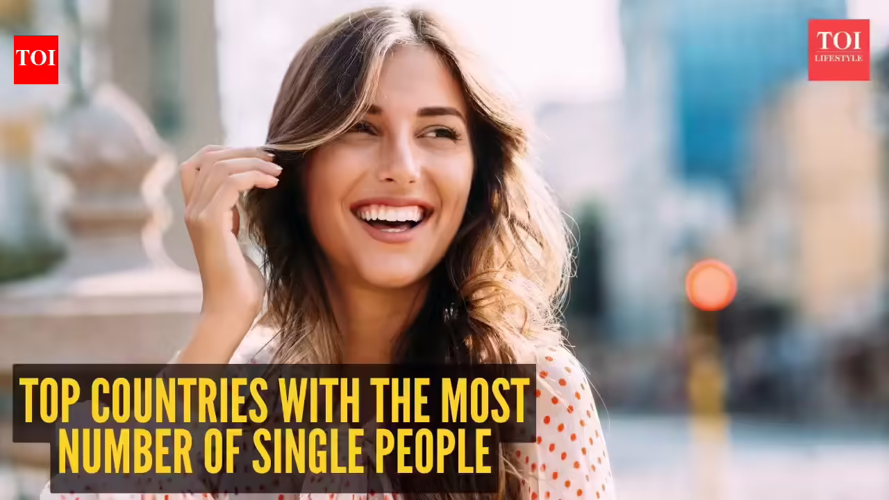 Top 5 countries with the most number of single people