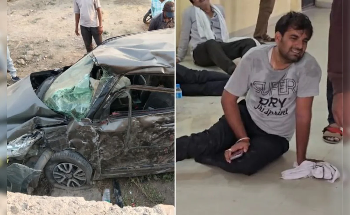 बरात से लौटते वक्त पलटी कार, तीन दोस्तों की मौके पर मौत, दो की हालत गंभीर