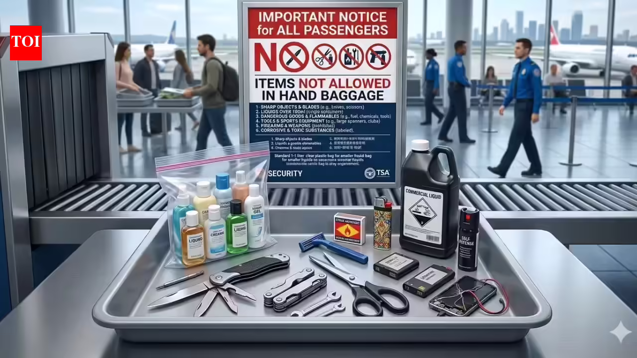 10 items travellers are not allowed to carry in hand baggage (number 5 might surprise you)