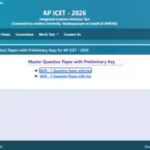 AP ICET 2026 answer key released at cets.apsche.ap.gov.in: Direct link to download here