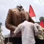 Cpm Bjp Statue Attack: Video: CPM claims BJP 'goons attacked, broke Lenin statue' in Bengal's Murshidabad | India News