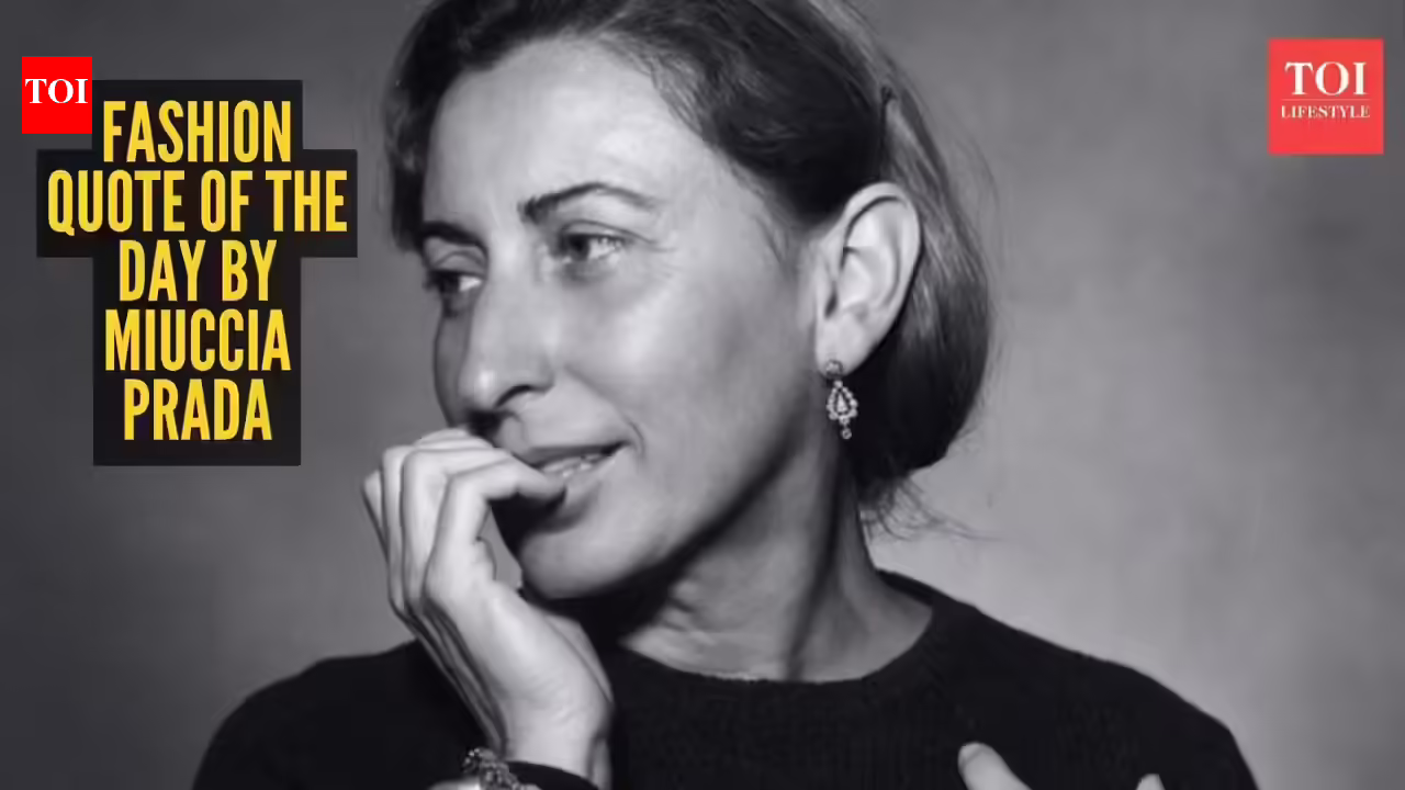 Fashion quote of the day by Miuccia Prada: 'What you wear is how you present yourself to the world, especially today when human contacts go so fast...'
