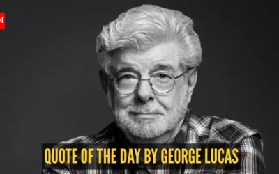 George Lucas Quotes For Kids: Quote of the day for kids by George Lucas: "Everybody has talent, it's just a matter of moving..."