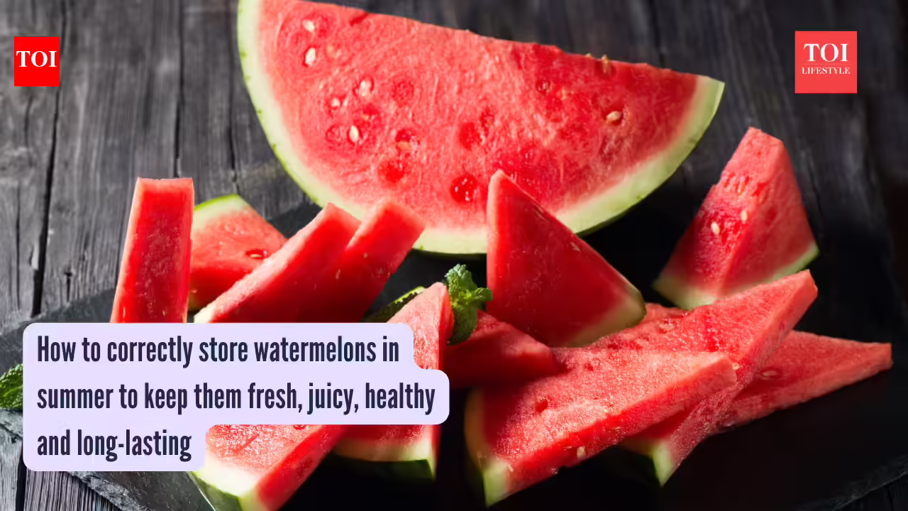 How to correctly store watermelons in summer to keep them fresh, juicy, and long-lasting