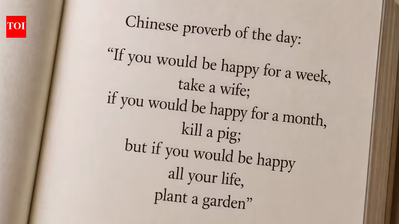 “If you would be happy for a week, take a wife; if you would be happy for a month, kill a pig; but if you would be happy all your life, plant a garden”