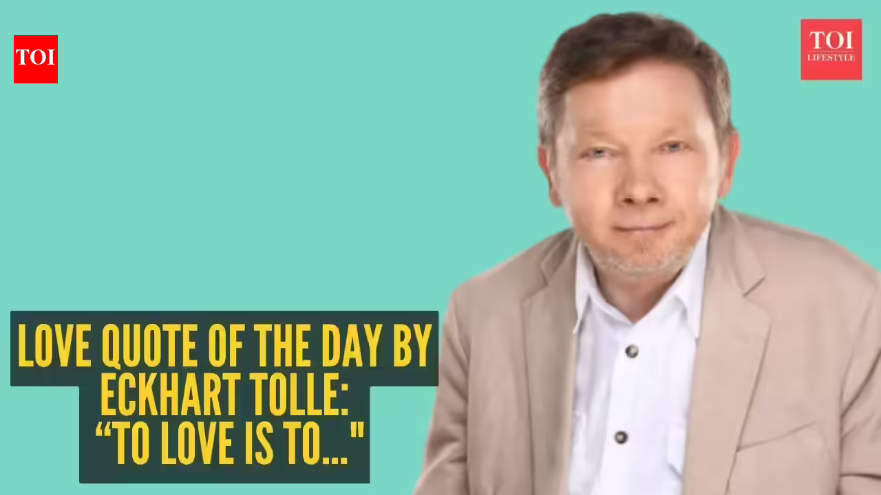 Love quote of the day by Eckhart Tolle: “To love is to..."