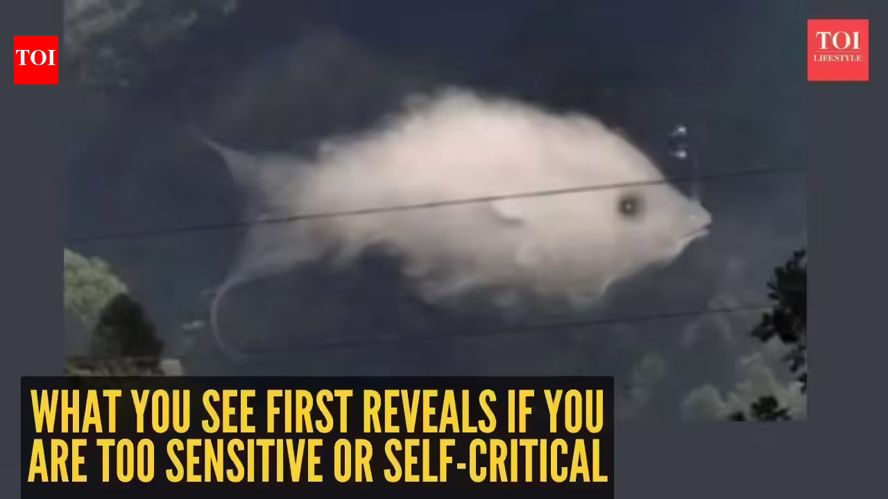 Optical illusion personality test: Fish or cloud? What you see first reveals if you are too sensitive or self-critical |