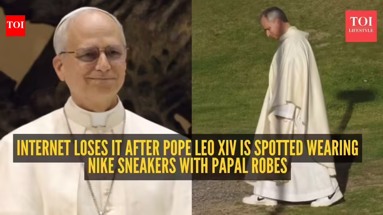Pope Leo Xiv: If the devil wears Prada, Pope wears Nike! Pope Leo XIV swaps papal shoes for Nike sneakers