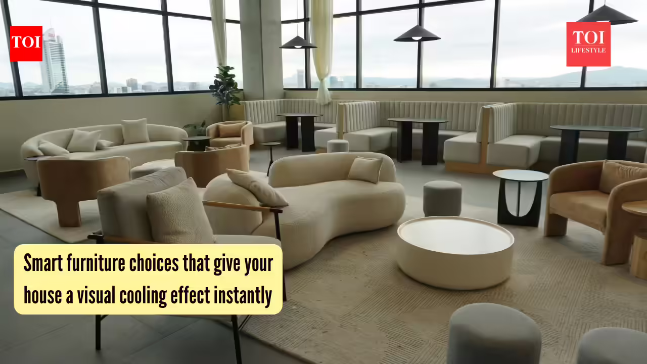 Smart furniture choices that give your house a visual cooling effect instantly