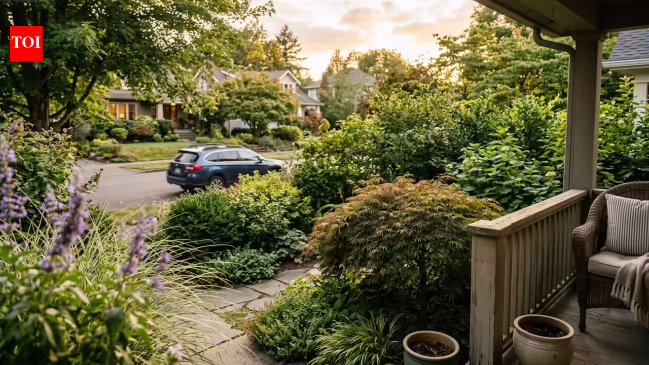 The "living fence" secret: 6-layered plantings for a softer, more private front yard |