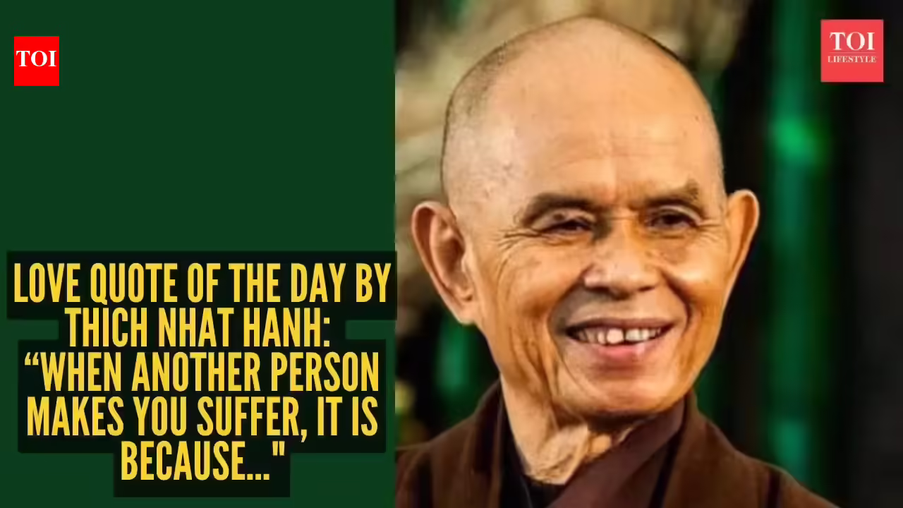 Thich Nhat Hanh Quotes: Love quote of the day by Thich Nhat Hanh: “When another person makes you suffer, it is because..."