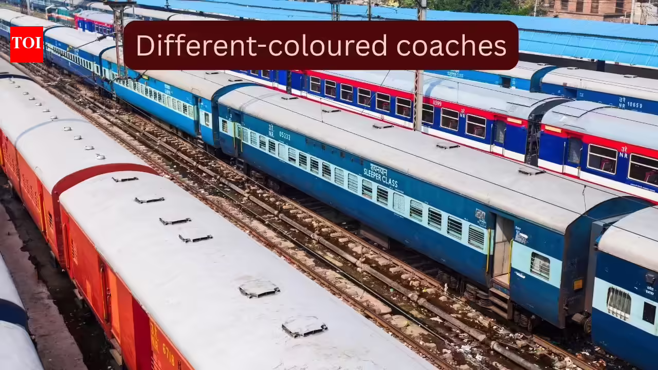 Train Colours: Why trains have different-coloured coaches and what it means for travellers