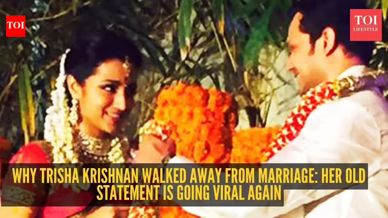 Varun Manian: Trisha Krishnan called off her wedding with Varun Manian for this reason and the internet is talking about it again