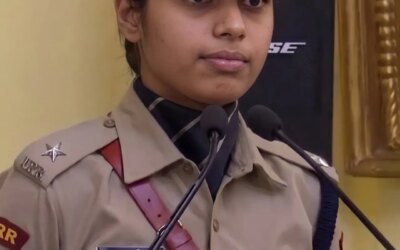 ips anushtha kalia lady singham bikaner viral video vishal jangid