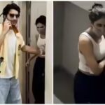 Ibrahim Ali Khan pushes Palak Tiwari behind him as paparazzi surround them after movie date; video goes viral |
