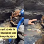Influencer gives rare peek into what life is really like inside Himalayan yogi caves near Badrinath; finds surprising objects inside