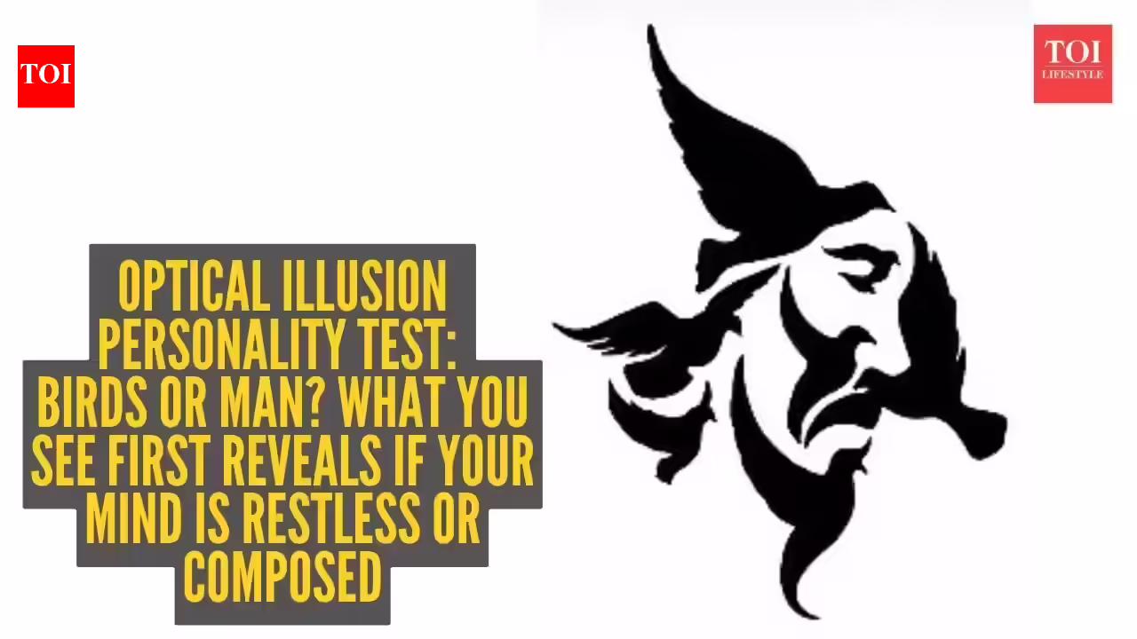 Optical illusion personality test: Birds or man? What you see first reveals if your mind is restless or composed |
