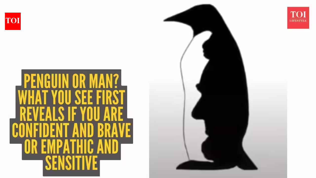 Optical illusion personality test: Penguin or man? What you see first reveals if you are confident and brave or empathic and sensitive