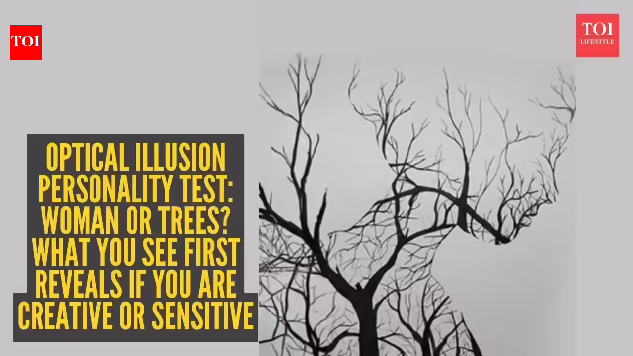 Optical illusion personality test: Woman or trees? What you see first reveals if you are creative or sensitive |