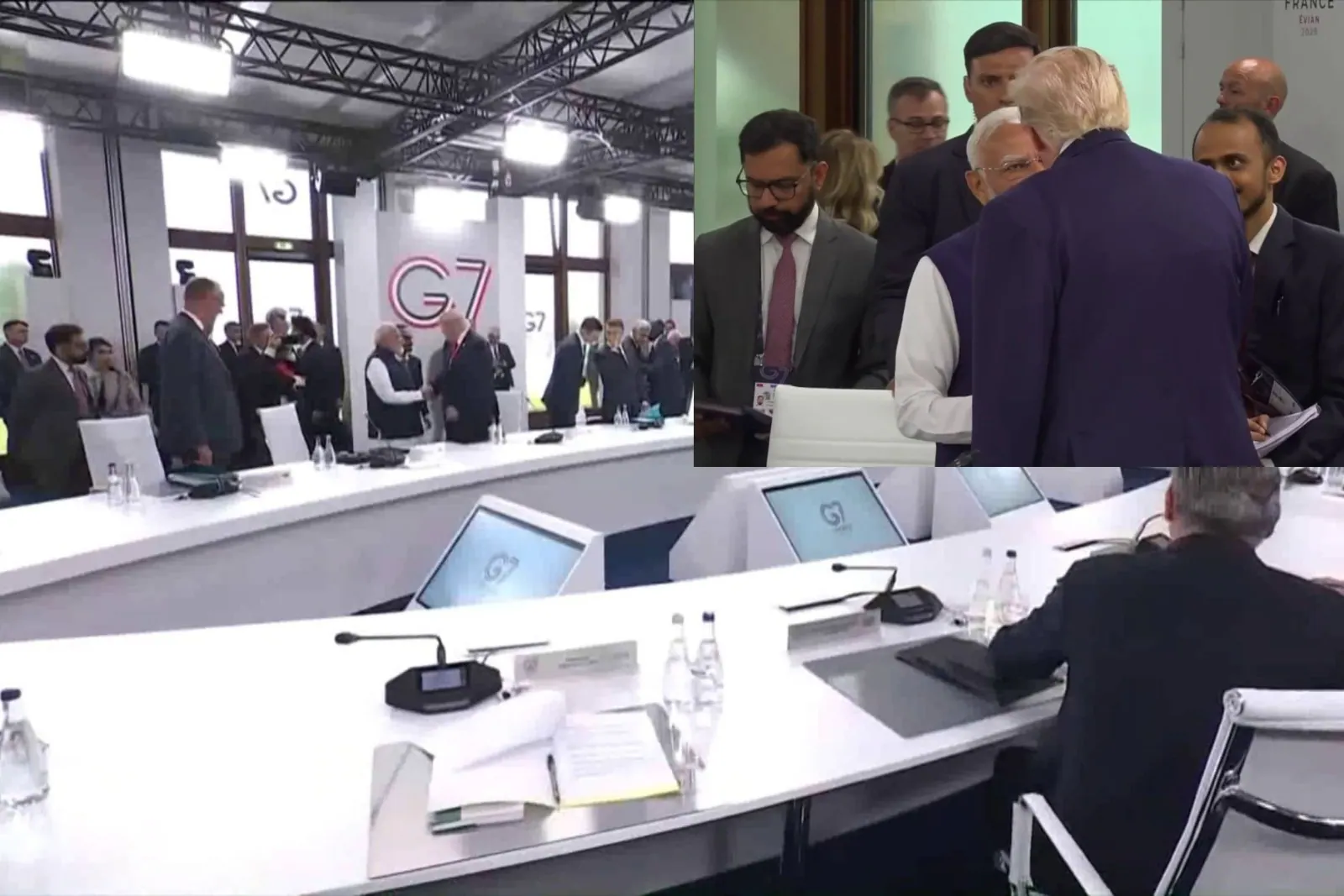 PM मोदी ने फ्रांस में G7 शिखर सम्मेलन के दौरान अमेरिकी राष्ट्रपति ट्रंप से की मुलाकात | PM Modi met US President Trump during the G7 summit in France