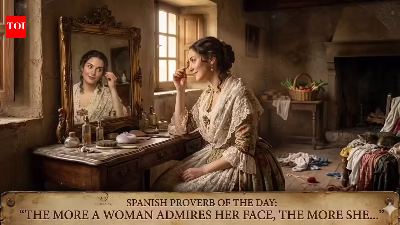 Spanish proverb of the day: "The more a woman admires her face, the more she ruins her..." |