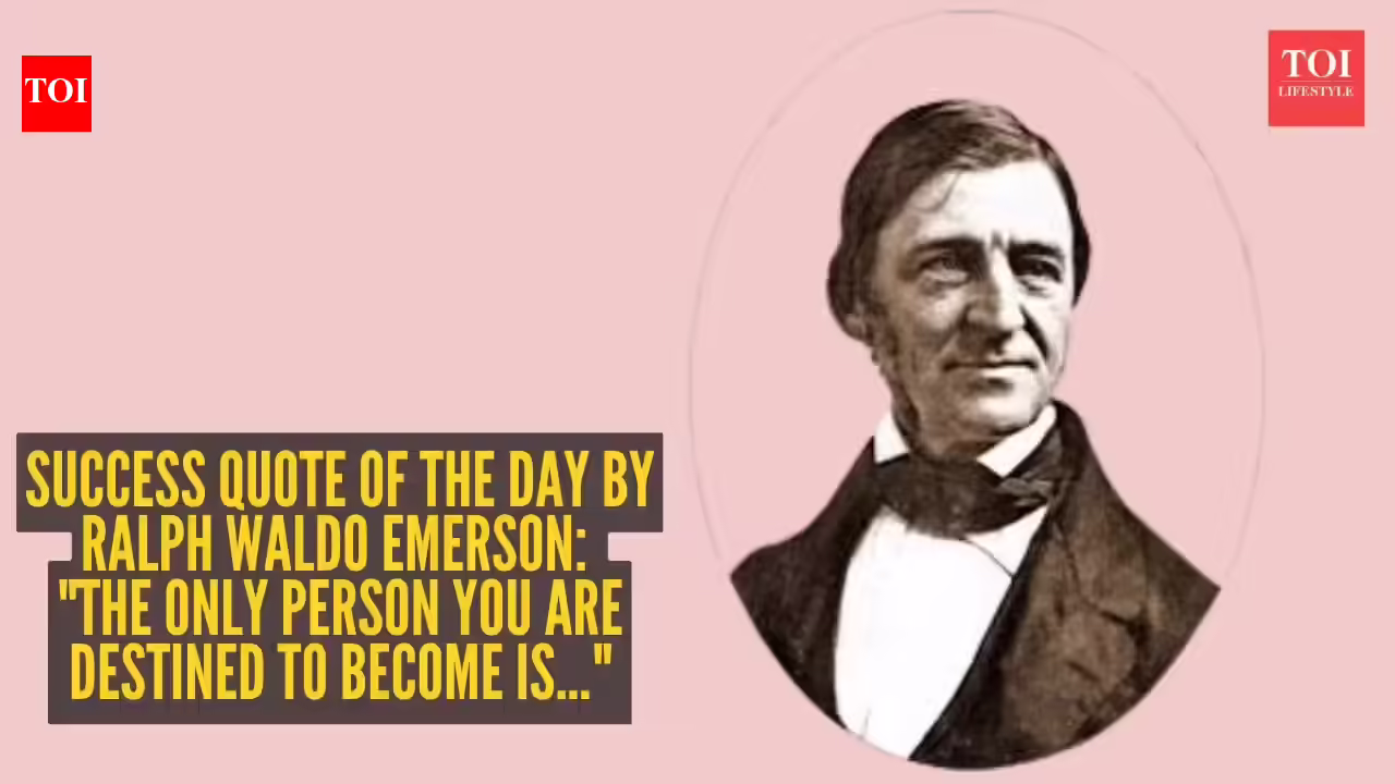The only person you are destined to become is...