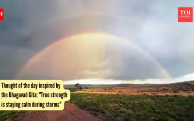 True strength is staying calm during storms
