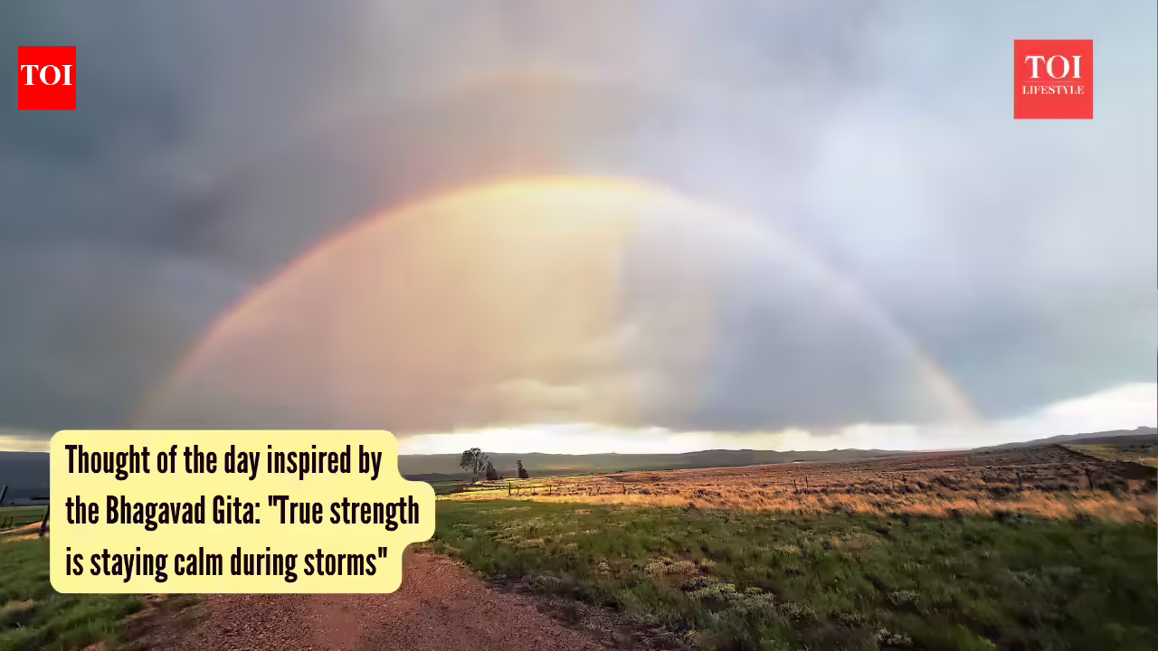 True strength is staying calm during storms