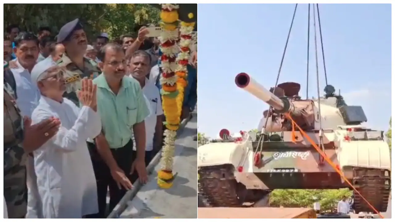 अन्ना हजारे के 90वें जन्मदिन का खास गिफ्ट, T-55 टैंक देख हुए भावुक, याद आई पाकिस्तान जंग | Anna Hazare 90th birthday gift T-55 Bhim tank from Ministry of Defence Pakistan war
