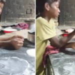 रोटियां बेलते-बेलते खड़े-खड़े सो गया मासूम, बच्चे की मजबूरी का वीडियो देख भावुक हुए लोग, पोस्ट वायरल | child falls asleep while making rotis viral video emotional child labour story